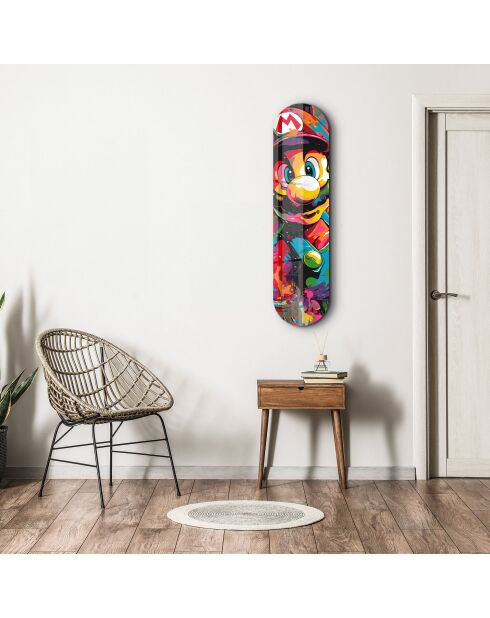 Peinture décorative sur verre trempé  20 x 80 cm