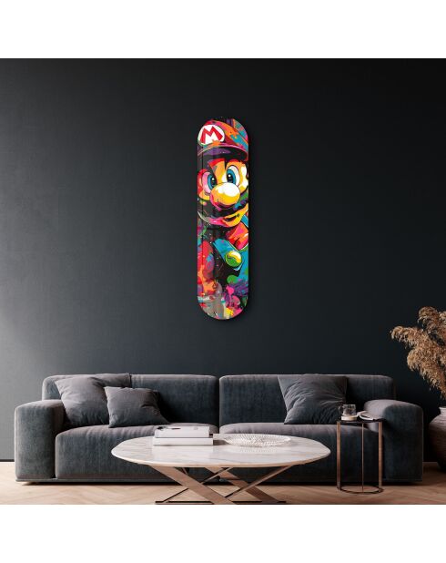 Peinture décorative sur verre trempé  20 x 80 cm