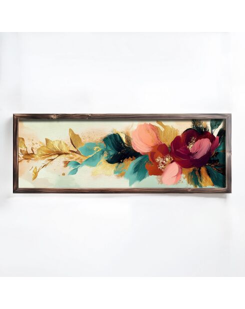 Tableau décoratif encadré en MDF 40 x 120 x 3,5 cm