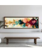 Tableau décoratif encadré en MDF 40 x 120 x 3,5 cm