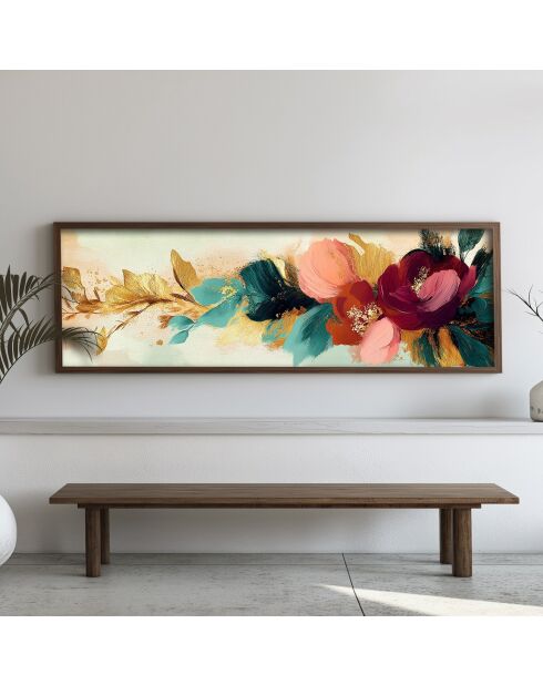 Tableau décoratif encadré en MDF 40 x 120 x 3,5 cm