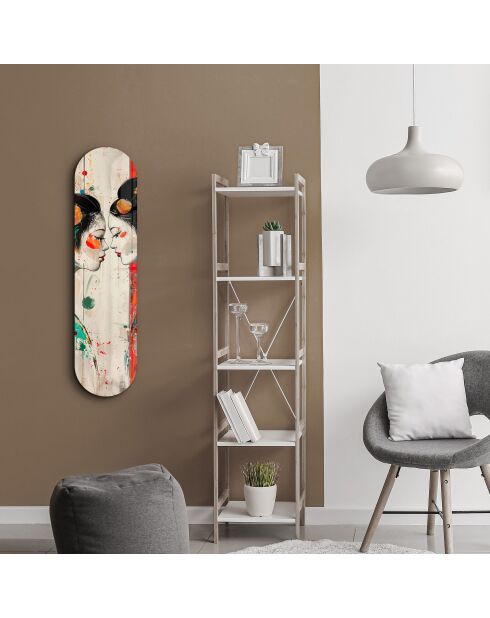 Peinture décorative sur verre trempé  20 x 80 cm