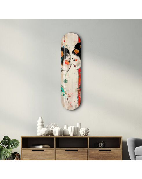 Peinture décorative sur verre trempé  20 x 80 cm