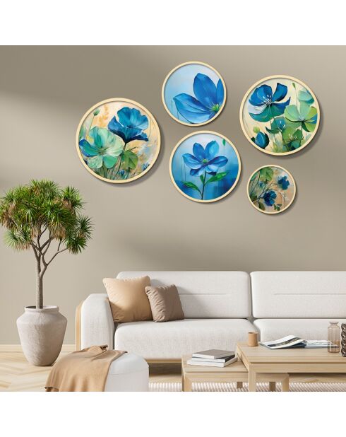 Tableau décoratif encadré en MDF (5 pièces)