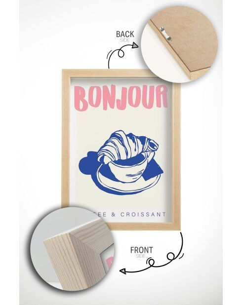 Tableau encadré décoratif 33 x 48 cm