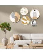 Tableau décoratif encadré en MDF (5 pièces)