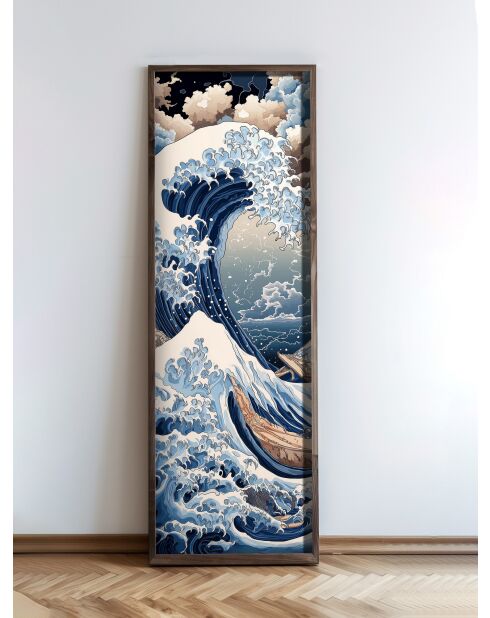 Tableau décoratif encadré en MDF 40 x 120 x 3,5 cm