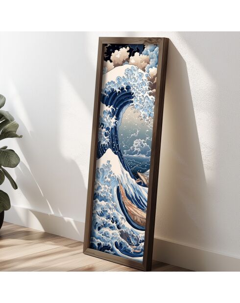 Tableau décoratif encadré en MDF 40 x 120 x 3,5 cm