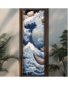 Tableau décoratif encadré en MDF 40 x 120 x 3,5 cm