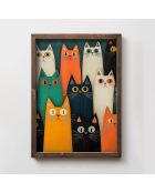 Tableau décoratif encadré en MDF 35 x 47 x 2 cm