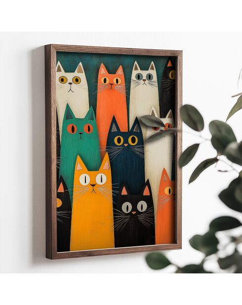 Tableau décoratif encadré en MDF 35 x 47 x 2 cm