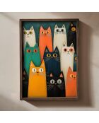 Tableau décoratif encadré en MDF 35 x 47 x 2 cm