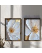 Tableau décoratif encadré en MDF (2 pièces) 70 x 50 x 3,5 cm