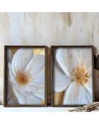 Tableau décoratif encadré en MDF (2 pièces) 70 x 50 x 3,5 cm