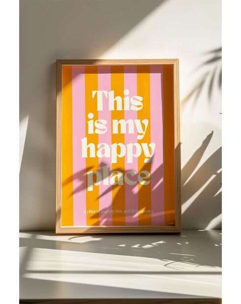 Tableau encadré décoratif 33 x 48 cm