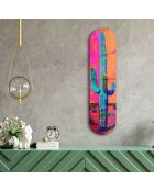 Peinture décorative sur verre trempé  20 x 80 cm