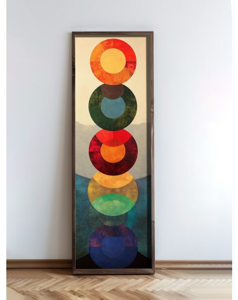 Tableau décoratif encadré en MDF 40 x 120 x 3,5 cm