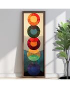 Tableau décoratif encadré en MDF 40 x 120 x 3,5 cm