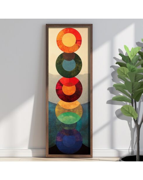 Tableau décoratif encadré en MDF 40 x 120 x 3,5 cm