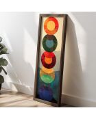 Tableau décoratif encadré en MDF 40 x 120 x 3,5 cm