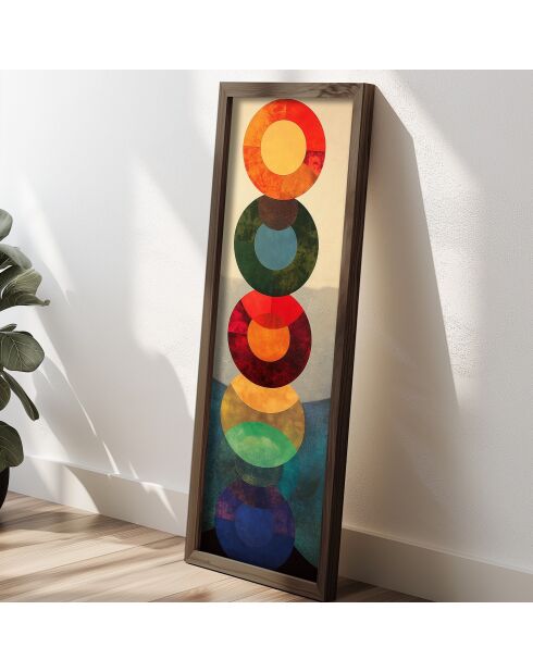 Tableau décoratif encadré en MDF 40 x 120 x 3,5 cm