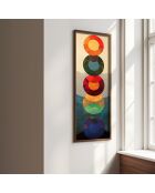 Tableau décoratif encadré en MDF 40 x 120 x 3,5 cm