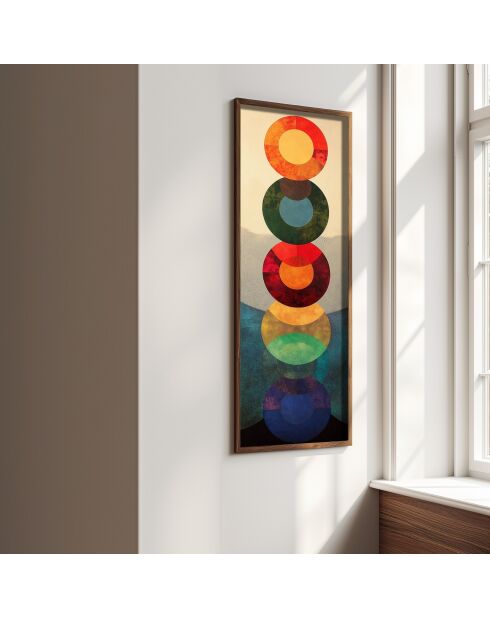 Tableau décoratif encadré en MDF 40 x 120 x 3,5 cm