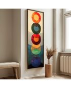 Tableau décoratif encadré en MDF 40 x 120 x 3,5 cm