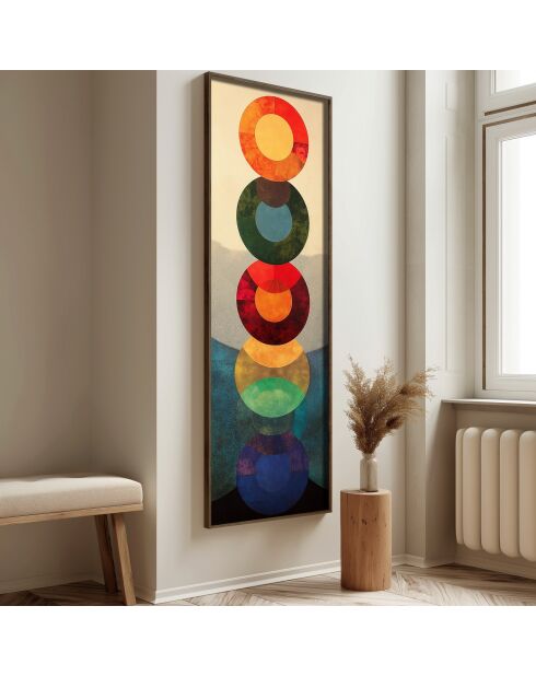 Tableau décoratif encadré en MDF 40 x 120 x 3,5 cm