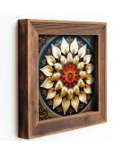 Tableau décoratif encadré en MDF (3 pièces) 16 x 16 x 2 cm