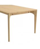 Table à manger ext. 240/292cm naturelle pieds en chêne massif