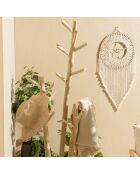 Porte-manteau 3 branches en teck naturel