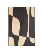 Décoration murale 63x93cm imprimés abstraits/ cadre naturel