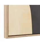 Décoration murale 63x93cm imprimés abstraits/ cadre naturel