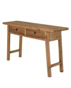 Console 2 tiroirs bois pin recyclé SANDY