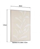 Décoration murale 83x123cm motifs fleurs n°1/ cadre naturel