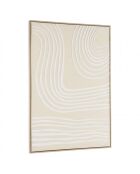 Décoration murale C - 83x123cm lignes abstraites/ cadre naturel