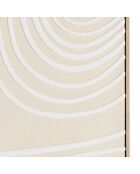 Décoration murale C - 83x123cm lignes abstraites/ cadre naturel