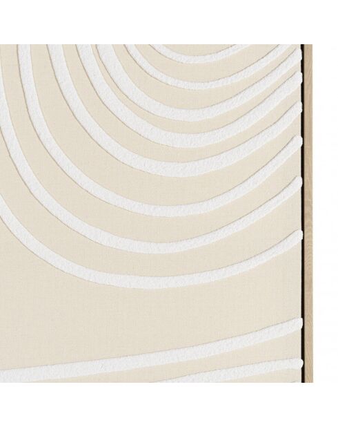 Décoration murale C - 83x123cm lignes abstraites/ cadre naturel
