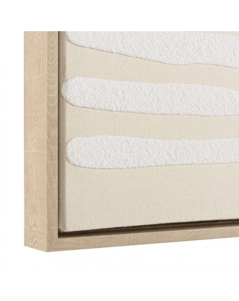 Décoration murale C - 83x123cm lignes abstraites/ cadre naturel