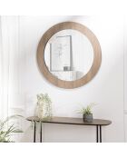 Miroir rond 80x80cm couleur mocha