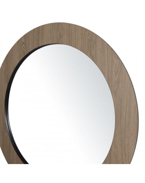 Miroir rond 80x80cm couleur mocha