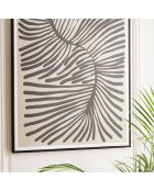 Décoration murale B - 63x93cm en papier japonais/ cadre noir