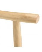 Porte-serviettes double portant en branches de teck naturel