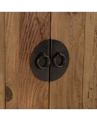 Meuble TV 2 tiroirs 2 portes/ longueur 155cm bois pin recyclé SANDY