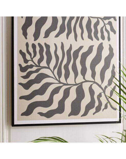 Décoration murale C - 63x93cm en papier japonais/ cadre noir