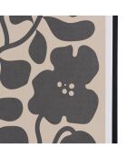 Décoration murale D - 63x93cm en papier japonais/ cadre noir