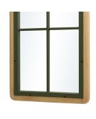 Miroir rectangulaire esprit verrière pin et métal vert
