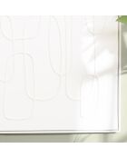 Décoration murale 83x123cm lignes abstraites n°2/ cadre blanc