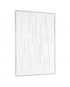 Décoration murale 83x123cm lignes abstraites n°2/ cadre blanc